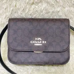 ほぼ新品✨️レア✨️COACH シグネチャー PVC ブラウン ショルダーバッグ