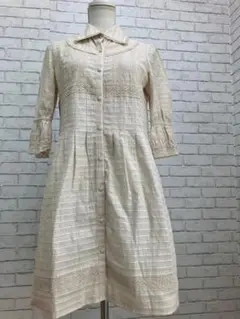 （K08102）TO BE CHIC　シャツワンピース レース　42