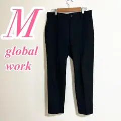 GLOBAL WORK ブラック カジュアルパンツ テーパードパンツ　きれいめ