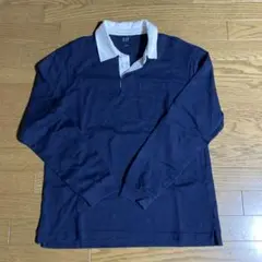 GAP ネイビー 長袖ポロシャツ Mサイズ