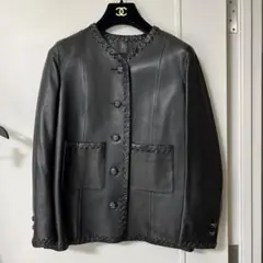 CHANEL レザージャケット 34