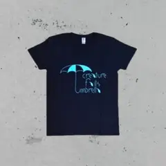 umbrella design logo shirt black