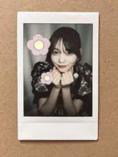 真鍋凪咲　チェック衣装　チェキ