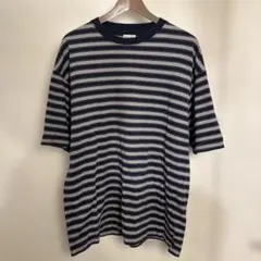 スティーブンアラン　ボーダーTシャツ　ネイビー XL