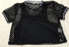 ♡SHEIN ブラック メッシュトップス 11-12Y♡