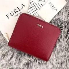 新品☆FURLA(フルラ)ダークレッド レザー 折り財布