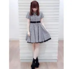 ロディスポット　半袖　チェックワンピース　美品　夏