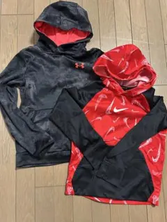 Nike Dri-FIT & Under Armour パーカー2点セット