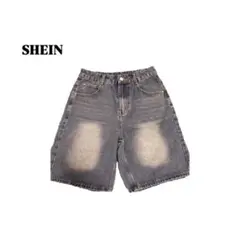 SHEIN デニム ハーフパンツ ストリート 海外ガール y2k