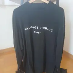 SALVAGE PUBLIC ブラック 長袖カットソー XL