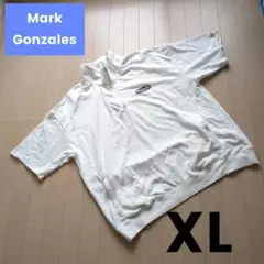 Mark Gonzales 半袖ハーフジップ　半袖トップス　ジップアップ