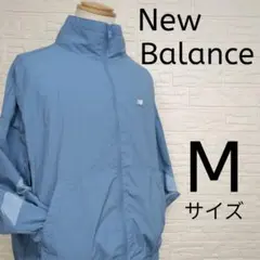 New Balance ナイロンジャケット M ブルー ユニセックス 春秋 軽量
