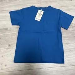 アメリカ製コットン 青 Tシャツ シンプル タグ付き 未使用 USAコットン
