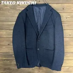 ♦︎【タケオキクチ】TAKEO KIKUCHI ネイビー チェック ブレザーS