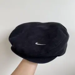 【レア希少】Nike ブラック ハンチング キャスケット帽子 90's