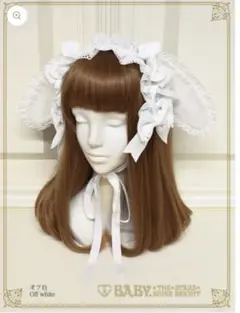 うさくみゃ ヘッドドレス　黒×オフ白 BABY,THE STARS SHINE BRIGHT - 【タグ付き 新品】うさくみゃ