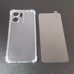 2点セット OPPO Reno13 A クリアケース+画面保護ガラス オッポ
