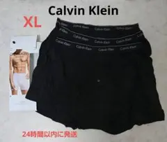 Calvin Klein XLサイズ 黒 ボクサーパンツ ボタン付き　3枚