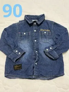 ベビー　デニムシャツ　90