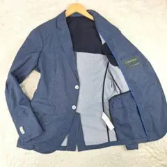ZARA　ザラ　デニム柄　ストレッチ　パッカプルジャケット　EUR46