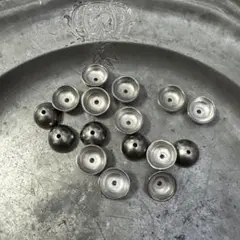 シルバーカラー　 プラスティックビーズ　16個 内径12mm