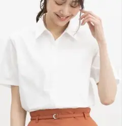Honeys スキッパーシャツ　ホワイト　M