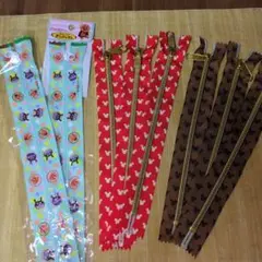 ファスナーセット カラフルキャラクター