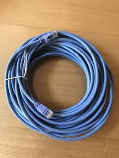 【未使用品】エレコム 高速LANケーブル ヨリ線ストレート 15m ブルー