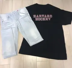 HARVARD HOCKEY Tシャツとジーンズセット
