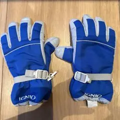 IGNIO 子ども用スキーグローブ 青　150cm