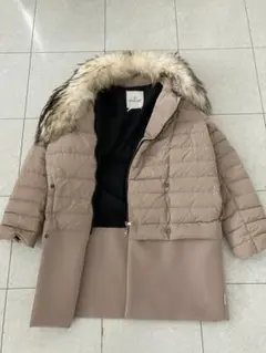 【美品】MONCLER Premier ファーダウンコート