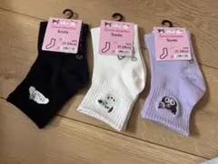 GU✖︎サンリオ　21cm~24cm靴下3足セット