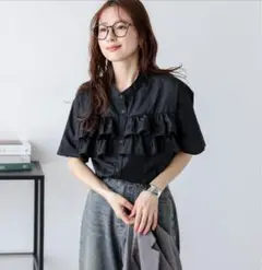 【新品】SUGAR BISKET★フリルブラウス