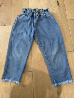 フリンジ　デニム　110㎝
