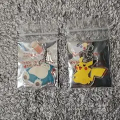 コメダ珈琲店　ピカチュウ・カビゴン アクリルキーホルダーセット