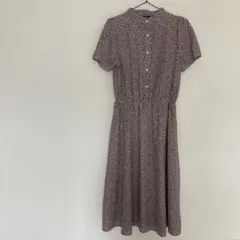 SPRAY PREMIUMフラワープリントレトロワンピース