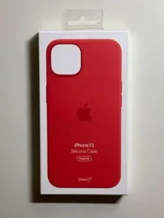 【新品】純正 iPhone 13 シリコンケース・レッド②