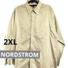 【NORDSTROM】メンズストライプ 長袖シャツ /2XL大きめサイズ
