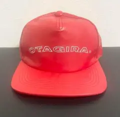 新品【世田谷ベース】OTAGIRA オタギラレザーキャップ 赤色 所ジョージ