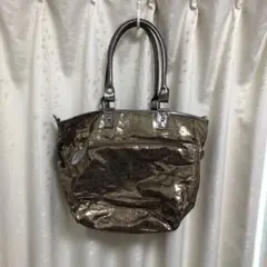 COLOR BOX グリッターゴールドバッグ