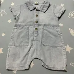 テータテート　tete a tete デニムロンパース　80サイズ