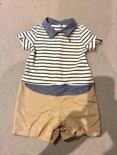 【美品】GAP ロンパース ボディーオール ベビー服 半袖tシャツ ハーフパンツ