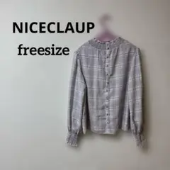 NICECLAUP チェック柄シャツ
