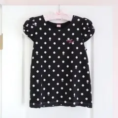 メゾピアノ 花柄 Tシャツ 黒 160cm