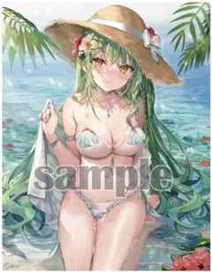 【未開封】【ももこ】F6キャンバスアート・水辺の縁