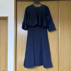 EightSTAR Dress ネイビーパーティードレス