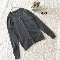 ギャップ GAP グレー 長袖カーディガン M 冷房対策 羽織