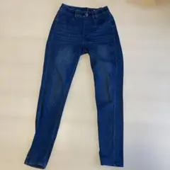 nobee ダークブルー スリムフィットパンツ