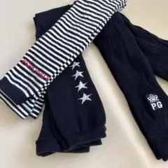 PGロゴ付きリブ編みレギンス