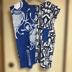 浴衣、手拭いリメイクシャツ2